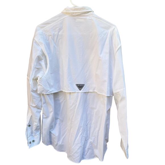 Columbia Men's Bahama II Long-Sleeve Shirt custom In Honor of Our Veterans Sz M - Picture 2 of 7